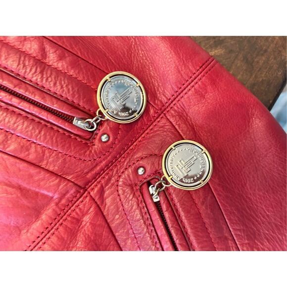 Tignanello 20th anniversary red leather shoulder bag - Picture 6 of 10